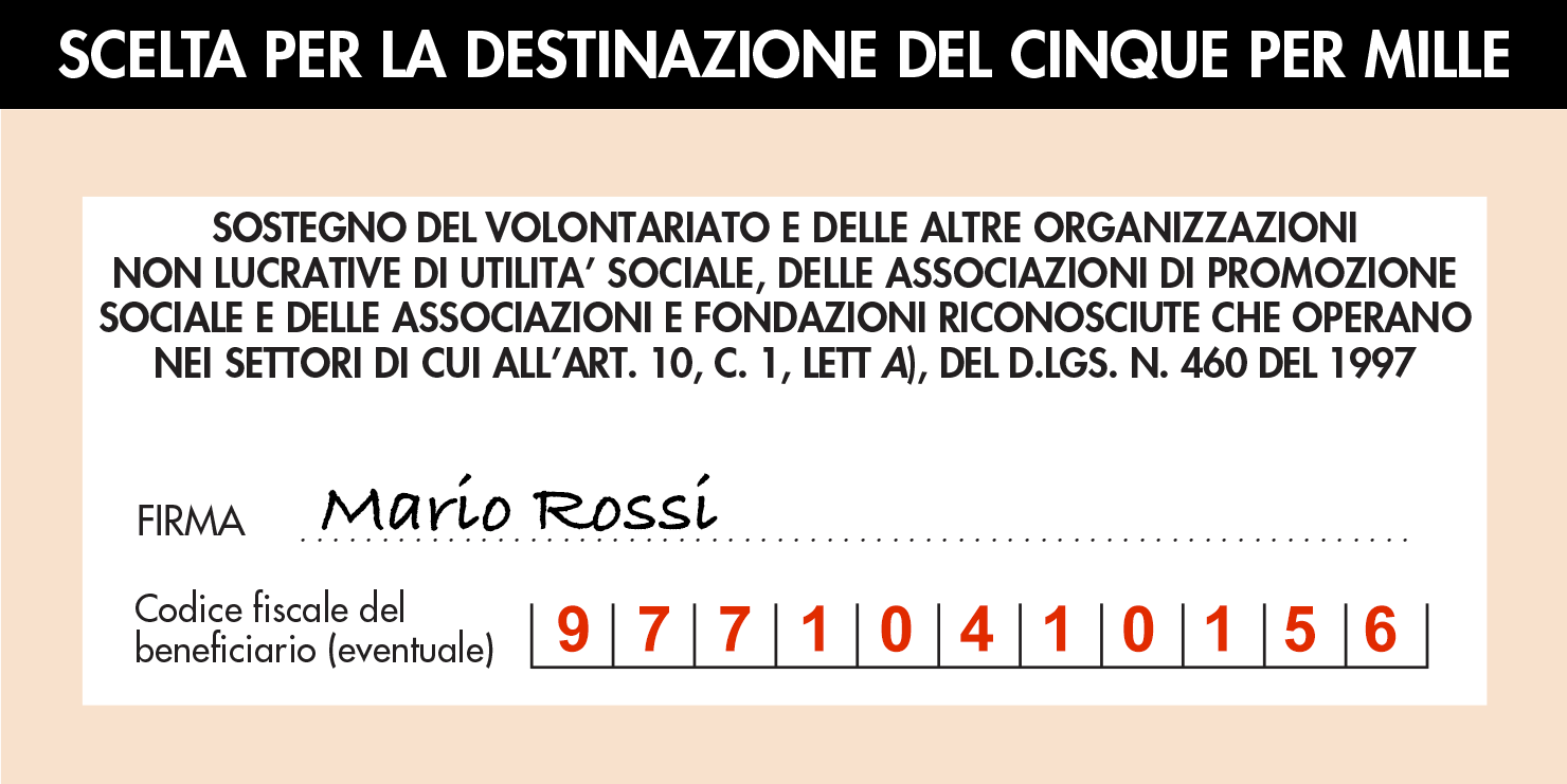 Sostienici con il tuo 5 x 1000